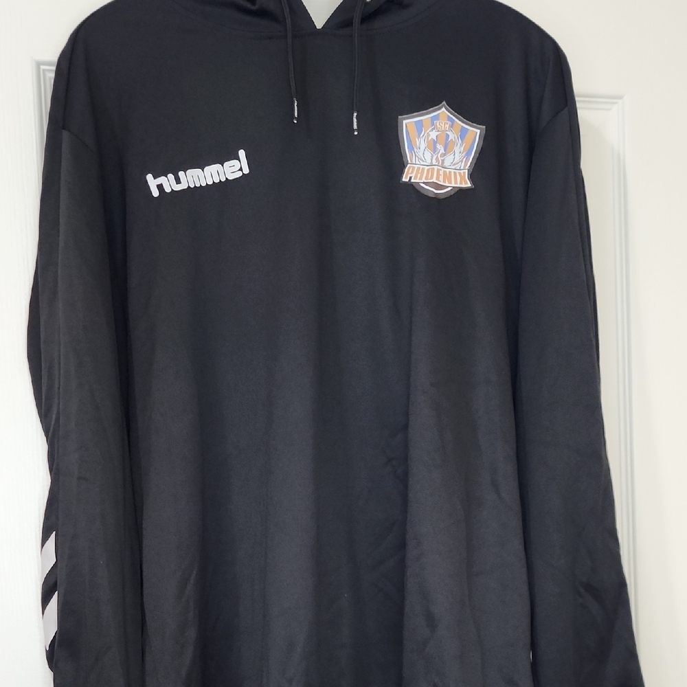 Hummel Black Hoodie with Phoenix Emblem